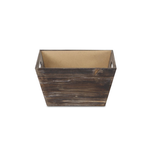 Gracie Oaks Large Wood Storage Bin & Reviews Wayfair